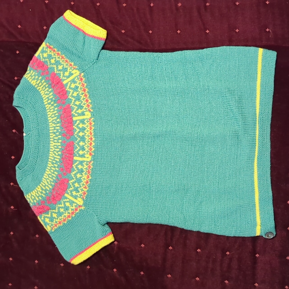 Vintage Umbrella Print Jumper